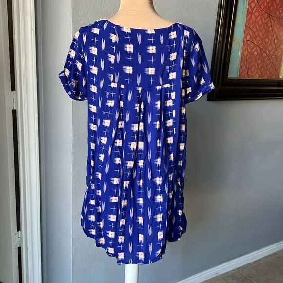 Anthropologie Women's Blue and White Blouse - Picture 7 of 7